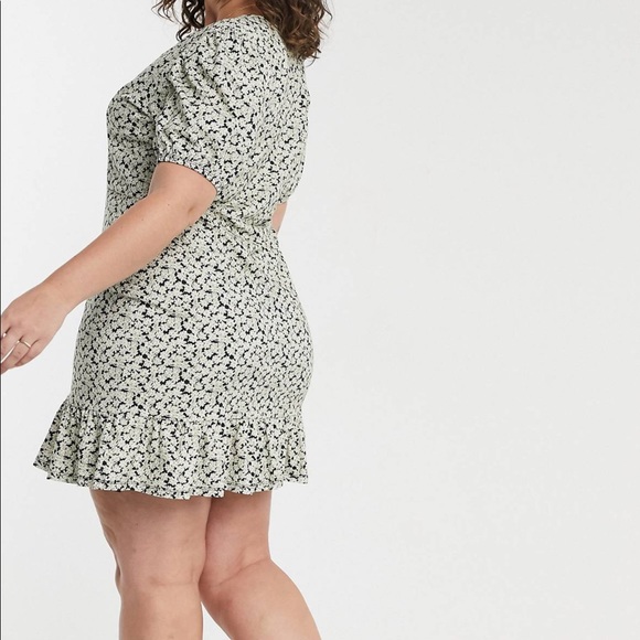 ASOS Curve Floral Dress Size 14 - Picture 2 of 6